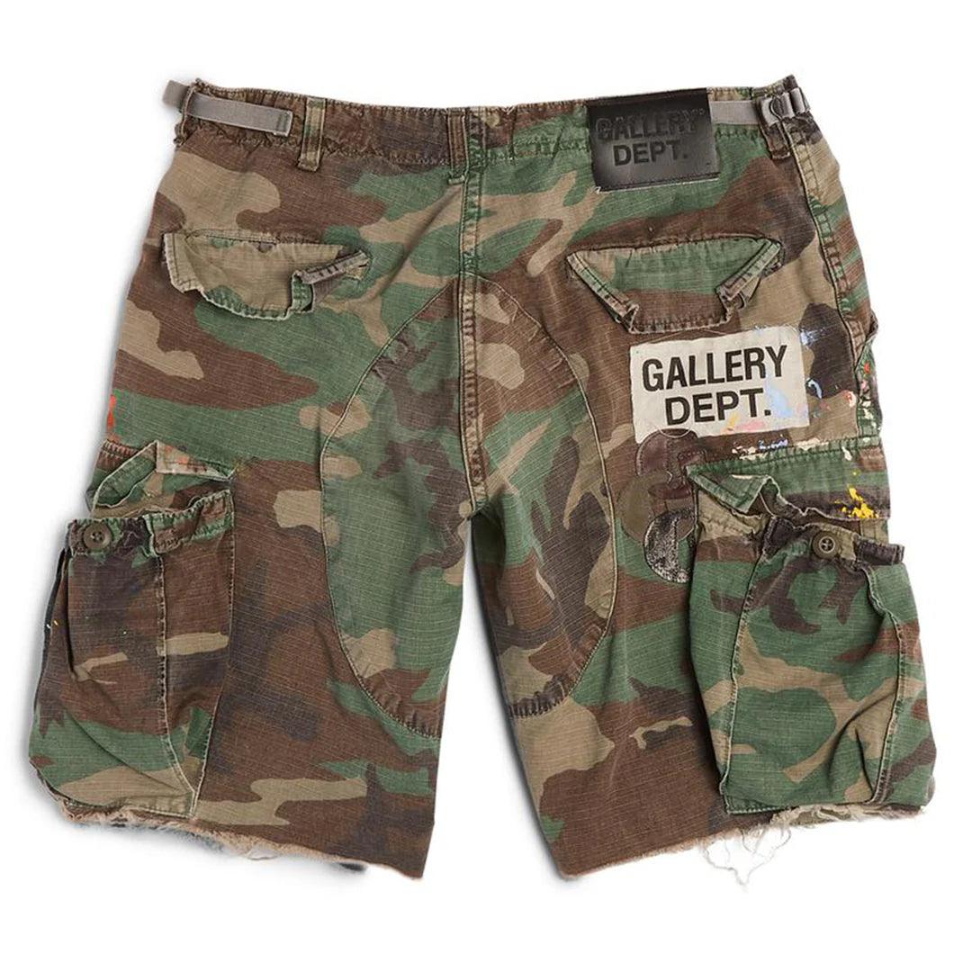 Gallery Dept. G Patch Woodland Camo Cargo Shorts