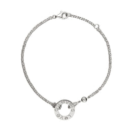 Cartier Love Armband, 18 Karat Weißgold, 2 Diamanten