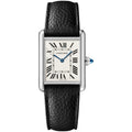 Cartier Tank Must de Cartier Watch, Large Model, Steel, Leather