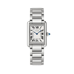 Cartier Tank Must de Cartier Uhr, kleines Modell, Quarzwerk mit hoher Autonomie, Stahl