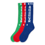 Chrome Hearts 3 Pack CH Logo Socks Multi - Image 1