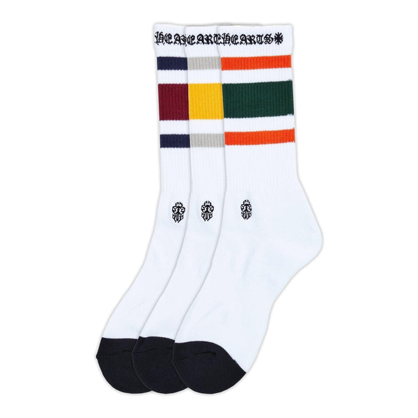 Chrome Hearts 3 Pack Sport Socks White - Supra Sneakers
