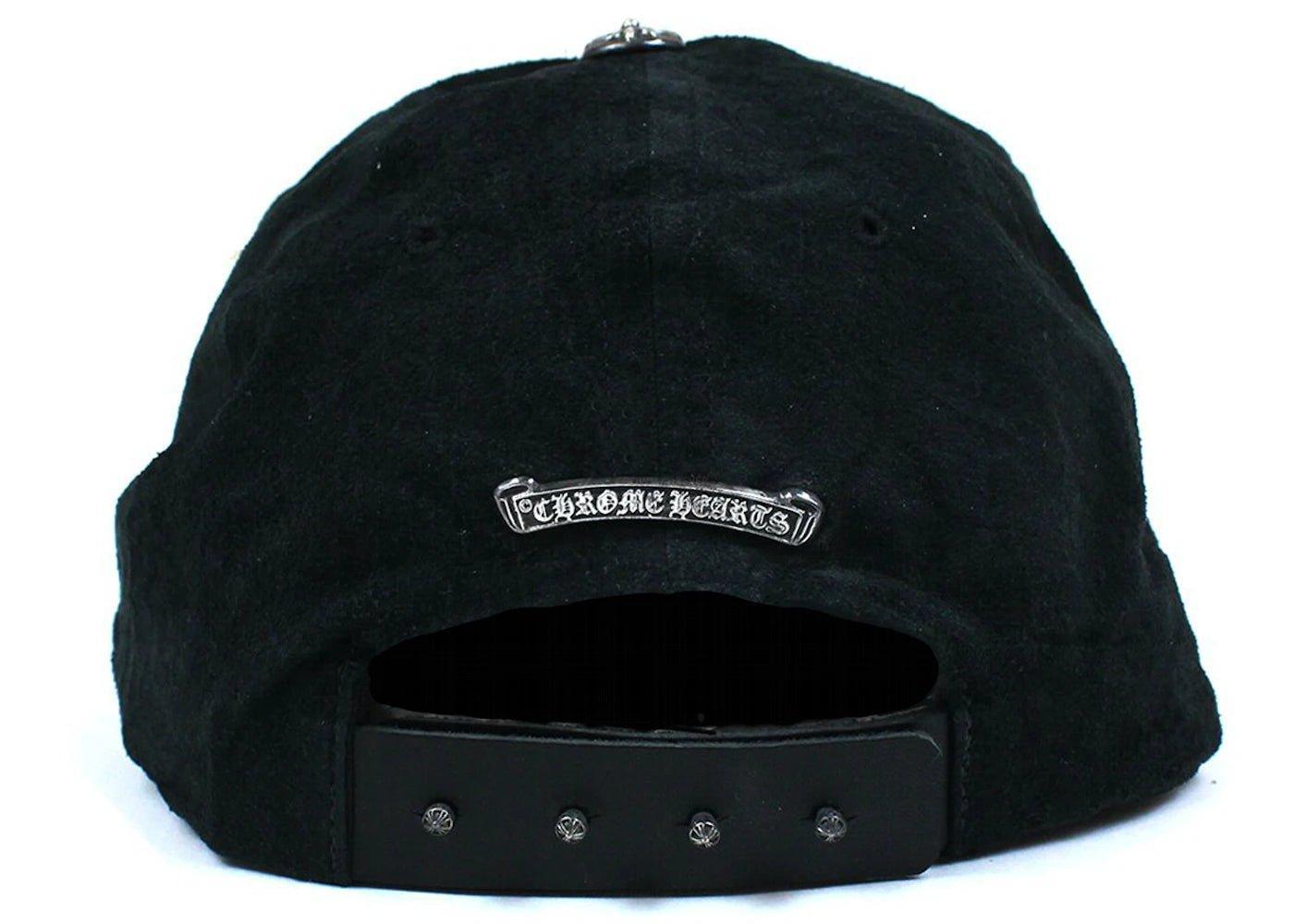 Chrome Hearts 5 Panel Suede Dagger Baseball Cap Black - Supra Sneakers