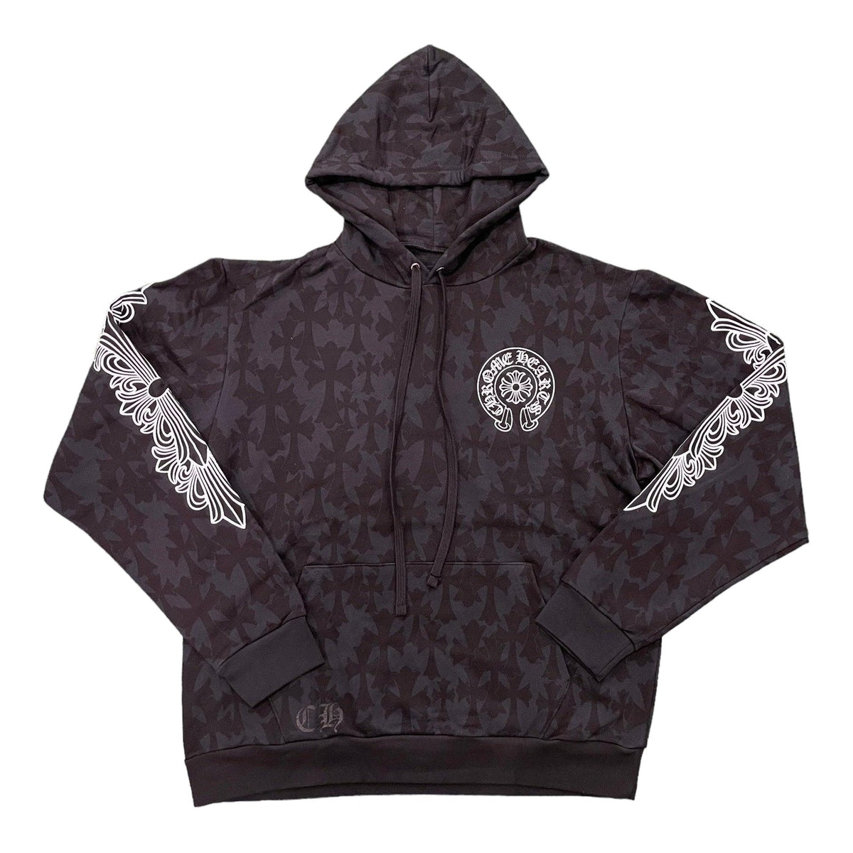 Chrome Hearts Cemetery Cross Pullover Hoodie Black - Supra Sneakers