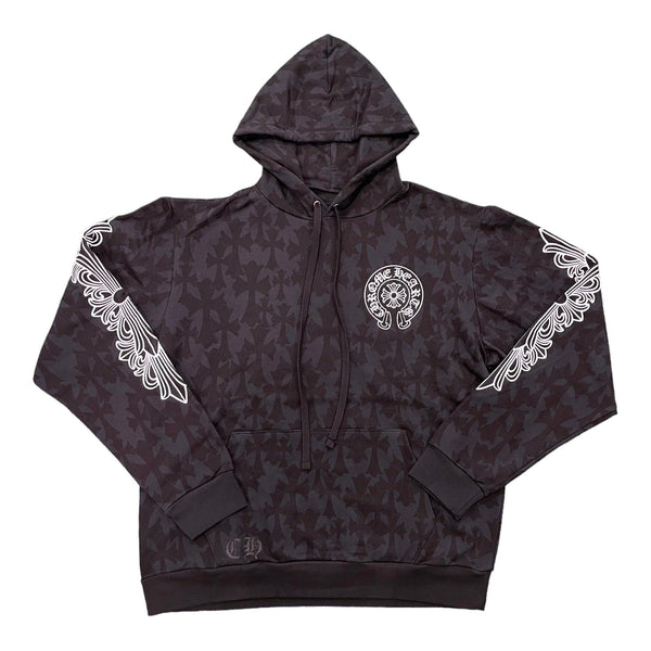 Chrome Hearts Cemetery Cross Pullover Hoodie Black - Supra Sneakers