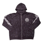 Chrome Hearts Cemetery Cross Zip-Up Hoodie Black - Supra Sneakers - Image 1