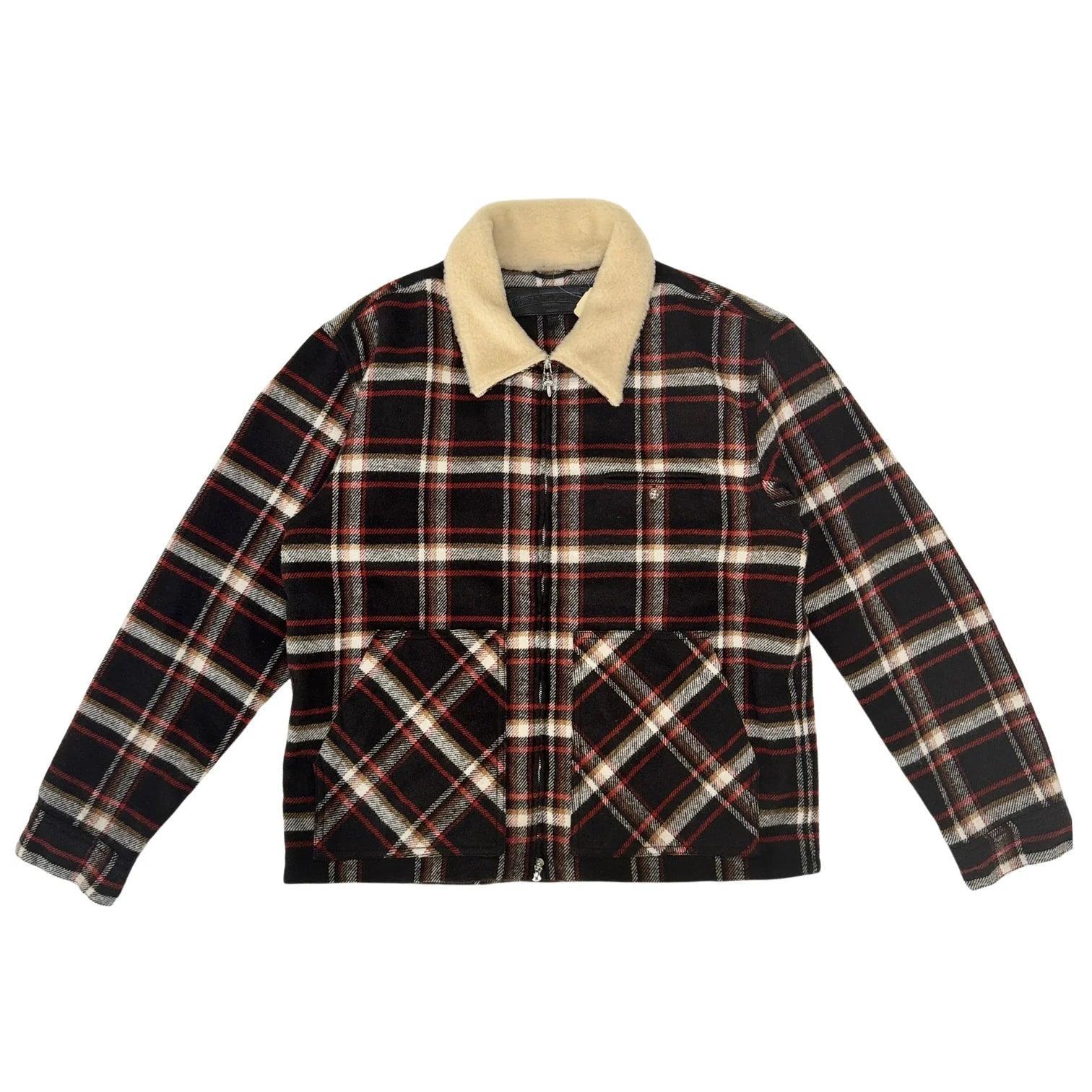 Chrome Hearts Black Sheep Plaid Fleece Jacket - Supra Sneakers