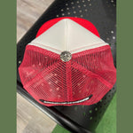 Chrome Hearts Cemetery Cross Trucker Hat Red / White - Supra Sneakers - Image 8