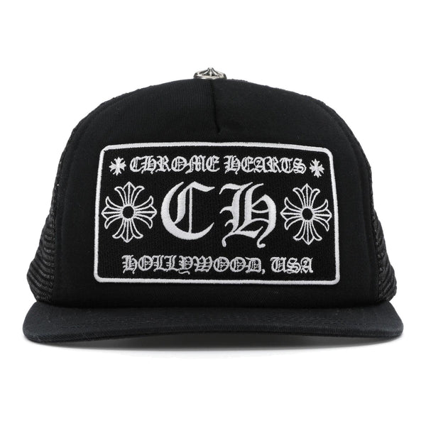 Chrome Hearts CH Hollywood Trucker Hat Black - Supra Sneakers