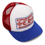 Chrome Hearts CH Hollywood USA Trucker Hat Red, White & Blue - Image 2