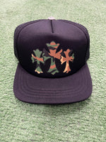 Chrome Hearts King Taco Camo Cross Trucker Hat Black - Supra Sneakers - Image 5