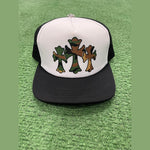 Chrome Hearts King Taco Camo Cross Trucker Hat Black / White - Supra Sneakers - Image 5