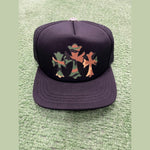 Chrome Hearts King Taco Camo Cross Trucker Hat Black - Supra Sneakers - Image 5