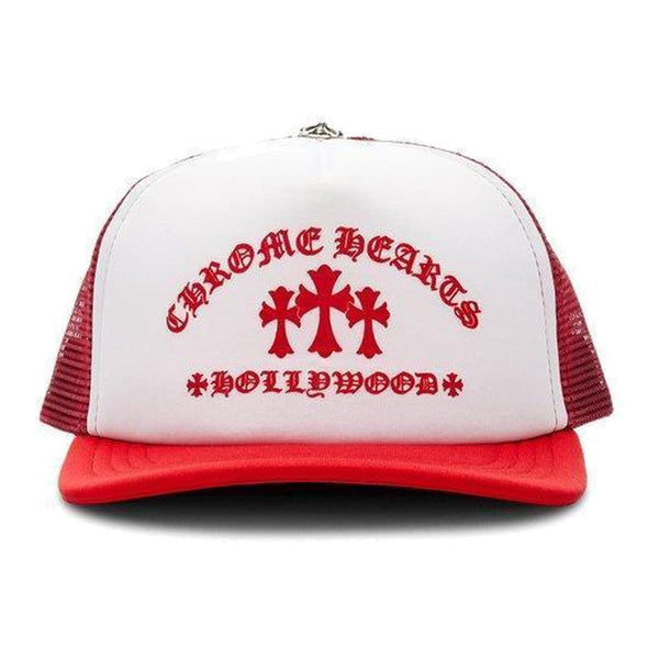 Chrome Hearts King Taco Cross Trucker Hat Red - Supra Sneakers