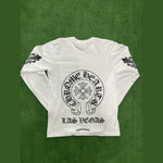 Chrome Hearts Las Vegas L/S T-shirt White - Supra Sneakers - Image 5