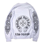 Chrome Hearts Las Vegas L/S T-shirt White - Supra Sneakers - Image 7