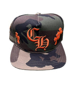 Chrome Hearts Leather Patches Snapback Hat Camo / Orange - Supra Sneakers - Image 7