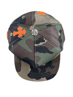 Chrome Hearts Leather Patches Snapback Hat Camo / Orange - Supra Sneakers - Image 5
