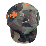 Chrome Hearts Leather Patches Snapback Hat Camo / Orange - Supra Sneakers - Image 5