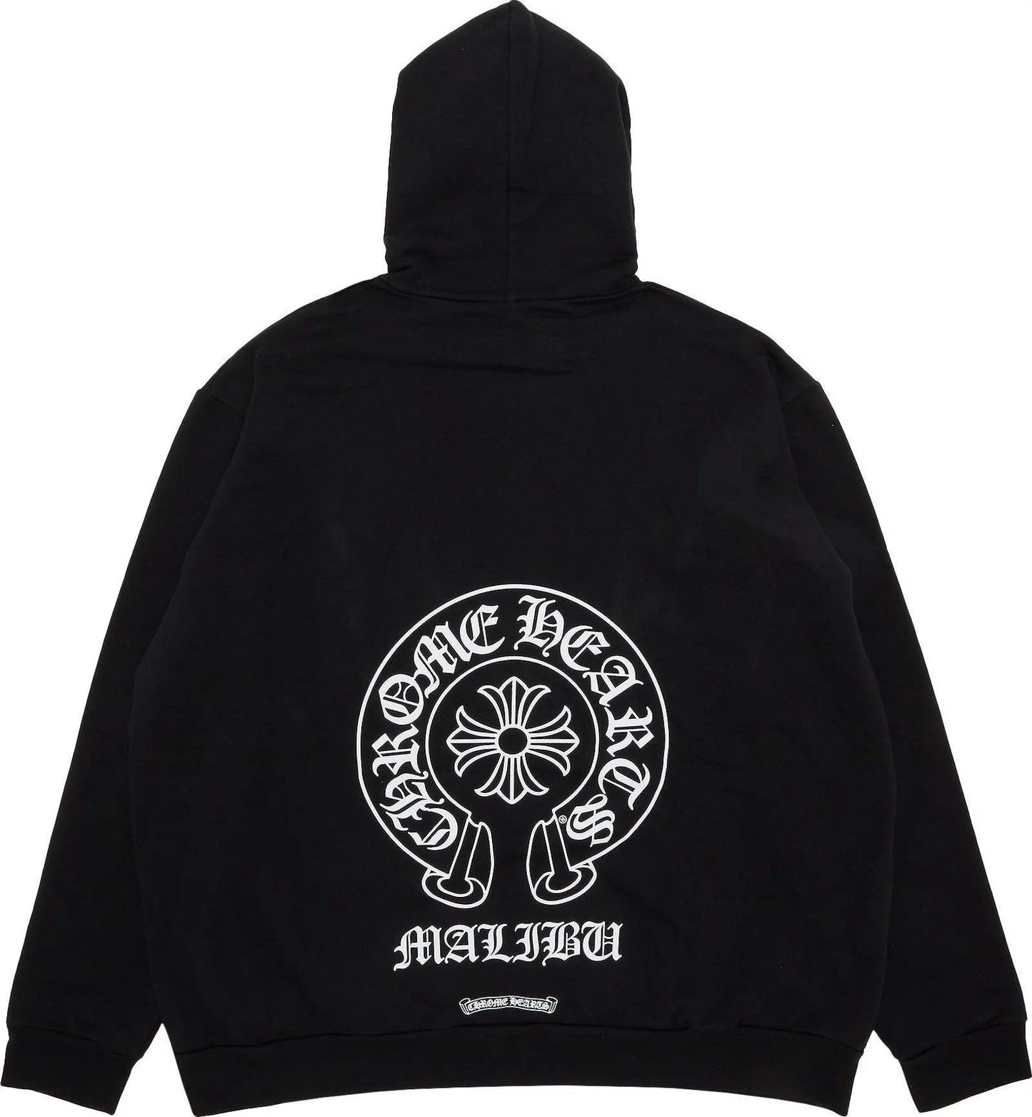 Chrome Hearts Malibu Horseshoe Pullover Hoodie Black - Supra Sneakers