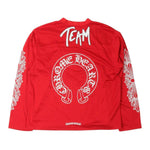 Chrome Hearts Matty Boy "FORM" Mesh L/S Stadium Jersey Red - Supra Sneakers - Image 2