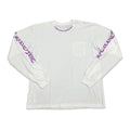 Chrome Hearts Neck Scroll Logo L/S T-shirt White Purple
