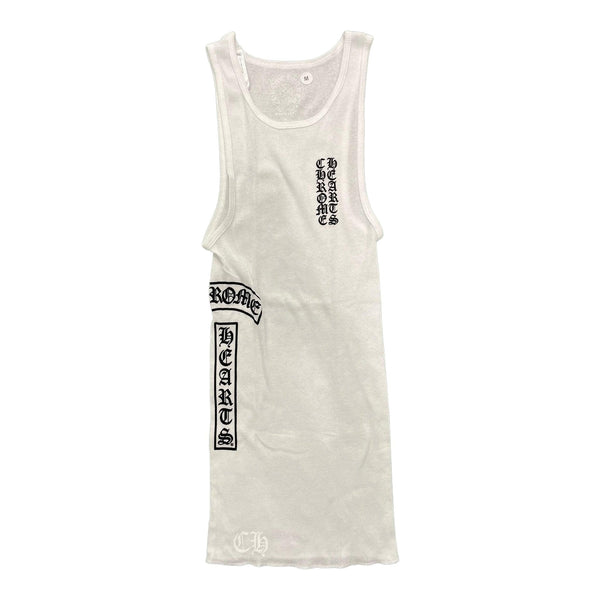 Chrome Hearts Scroll Rib Tank Top White - Supra Sneakers