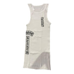 Chrome Hearts Scroll Rib Tank Top White - Supra Sneakers - Image 9