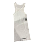 Chrome Hearts Scroll Rib Tank Top White - Supra Sneakers - Image 10