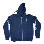 Chrome Hearts Script Zip Up Hoodie Black - Image 1