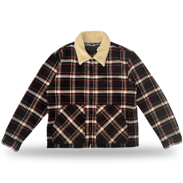 Chrome Hearts Black Sheep Plaid Fleece Jacket - Supra Sneakers
