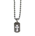 Chrome Hearts Silver Dog Tag w/ Ball Chain (30 Inches) - Supra Sneakers - Image 1