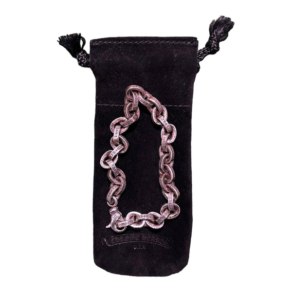 Chrome Hearts Silver Paper Chain Bracelet (8 Inches) - Supra Sneakers