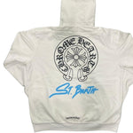 Chrome Hearts St. Barth Horseshoe Pullover Hoodie White - Supra Sneakers - Image 2