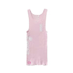 Chrome Hearts T-Bar Script Tank Top Pink - Supra Sneakers - Image 1