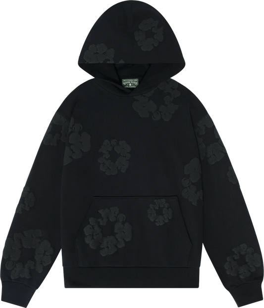 Denim Tears Cotton Wreath Sweatshirt Black Monochrome - Supra Sneakers