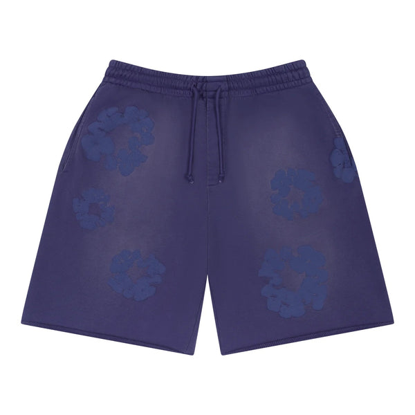Denim Tears Mono Cotton Wreath Sweat Shorts Washed Blue