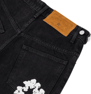 Denim Tears The Cotton Wreath Jean Short Black - Supra Sneakers