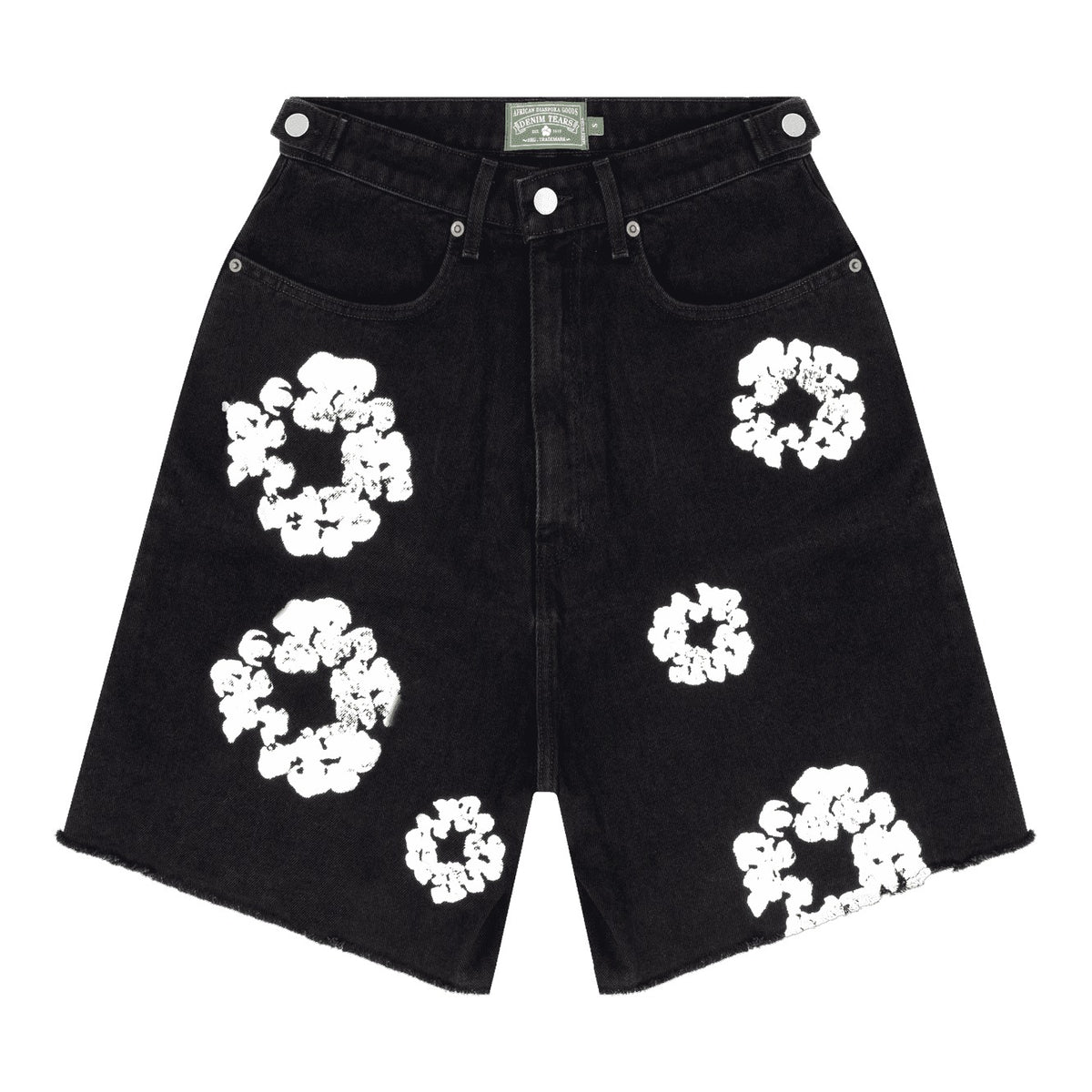 Denim Tears The Cotton Wreath Jean Short Black - Supra Sneakers
