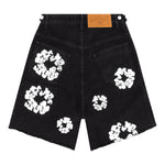 Denim Tears The Cotton Wreath Jean Short Black - Supra Sneakers - Image 2