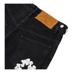 Denim Tears The Cotton Wreath Jean Short Black - Supra Sneakers - Image 3