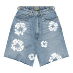 Denim Tears The Cotton Wreath Jean Short Light Wash - Supra Sneakers - Image 1