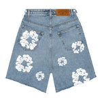 Denim Tears The Cotton Wreath Jean Short Light Wash - Supra Sneakers - Image 2