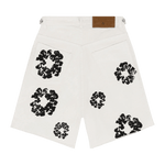 Denim Tears The Cotton Wreath Jean Short White - Supra Sneakers - Image 2
