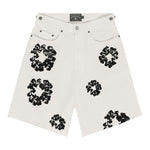 Denim Tears The Cotton Wreath Jean Short White - Supra Sneakers - Image 1