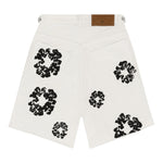 Denim Tears The Cotton Wreath Jean Short White - Supra Sneakers - Image 2