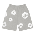 Denim Tears The Cotton Wreath Sweat Shorts Grey - Supra Sneakers - Image 2