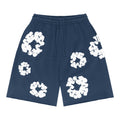 Denim Tears The Cotton Wreath Sweat Shorts Navy Blue