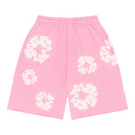 Denim Tears The Cotton Wreath Sweat Shorts Pink - Supra Sneakers - Image 1