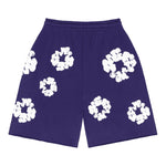 Denim Tears The Cotton Wreath Sweat Shorts Purple - Supra Sneakers - Image 2